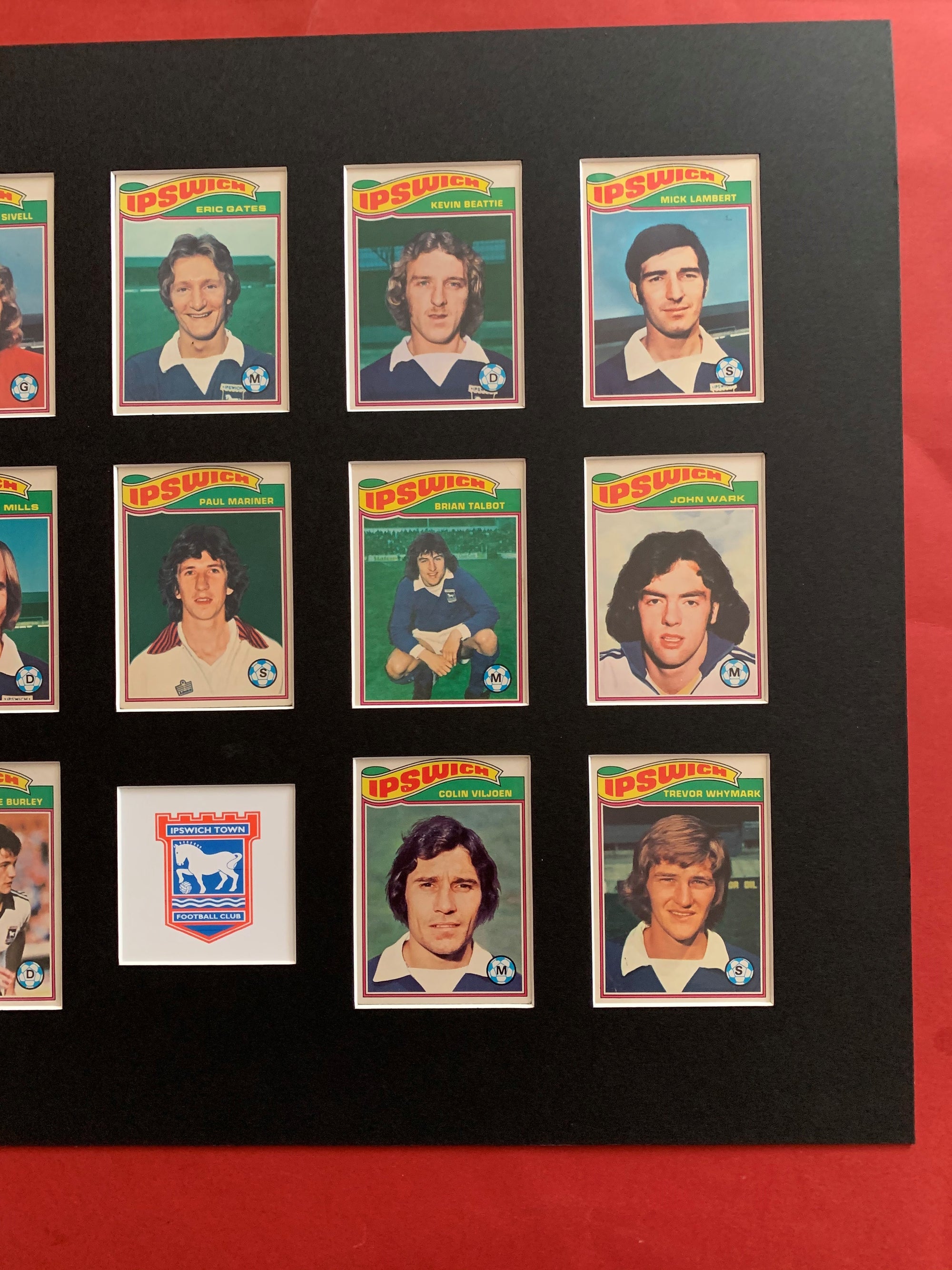 IPSWICH TOWN FOTBALLKORTMONTASJE FRA 1978/79