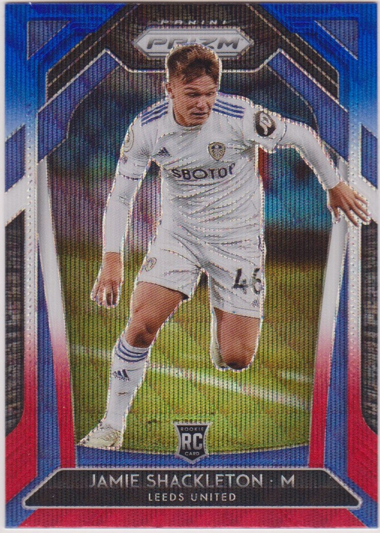 204. JAMIE SHACKLETON - LEEDS UNITED - ROOKIE - RED/WHITE/BLUE PRIZM