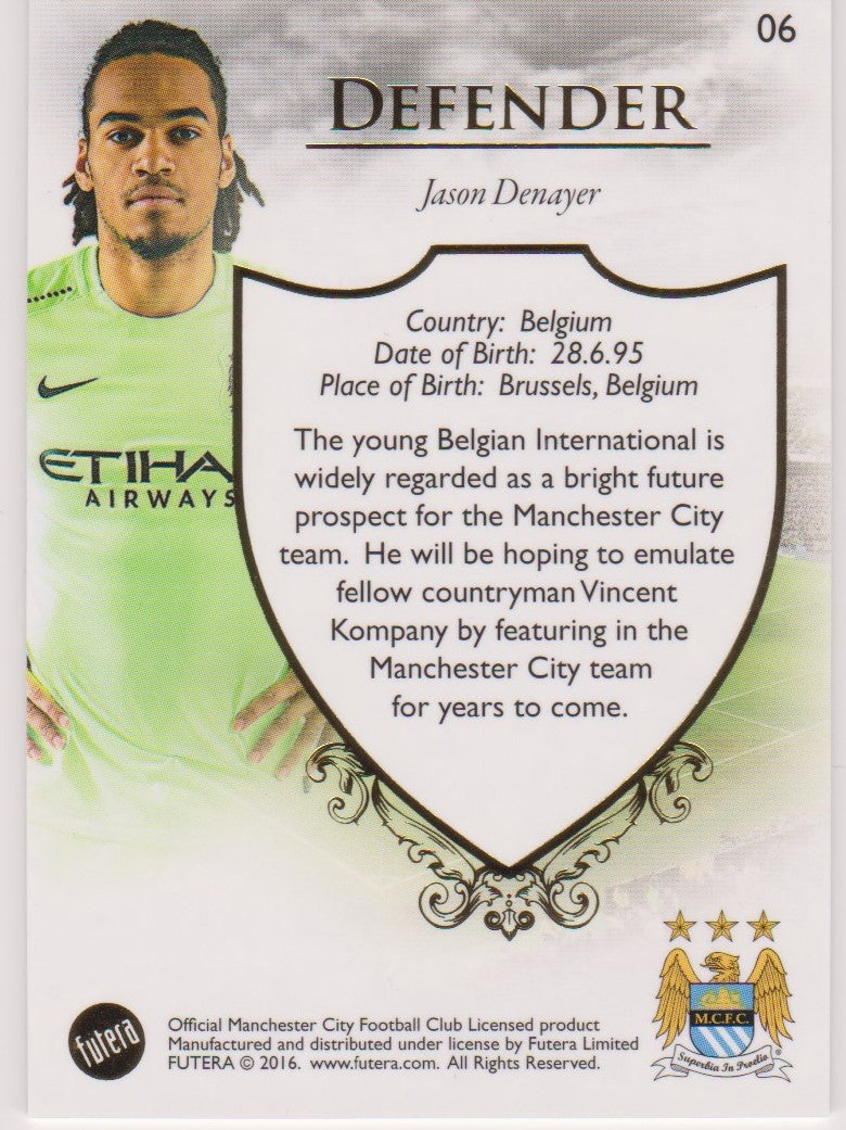 006. JASON DENAYER - CLUB BASE - MANCHESTER CITY