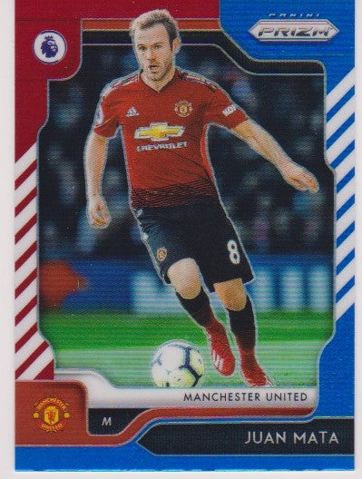 062. JUAN MATA - MANCHESTER UNITED - RED, WHITE AND BLUE PRIZM