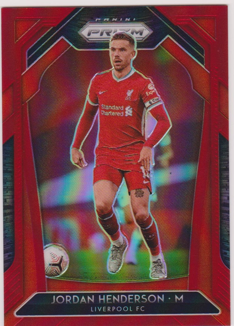 #149. RED PRIZM - 246. JORDAN HENDERSON - LIVERPOOL - CARD 94 OF 149