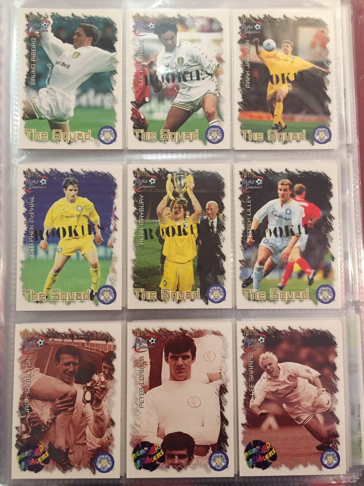 LEEDS UNITED - FUTERA 1999 - KOMPLETT SETT MED 99 KORT I PERM