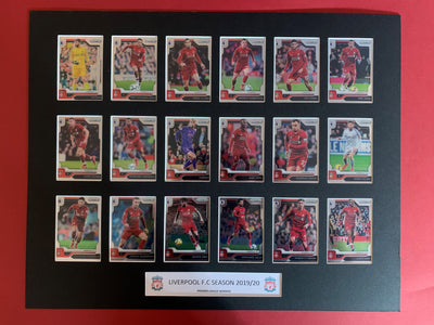 LIVERPOOL FOTBALLKORTMONTASJE FRA PANINI PRIZM PREMIER LEAGUE 2019/20 - PREMIER LEAGUE WINNERS