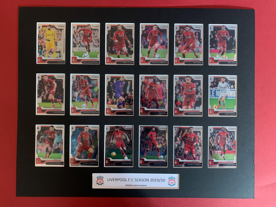 LIVERPOOL FOTBALLKORTMONTASJE FRA PANINI PRIZM PREMIER LEAGUE 2019/20 - PREMIER LEAGUE WINNERS