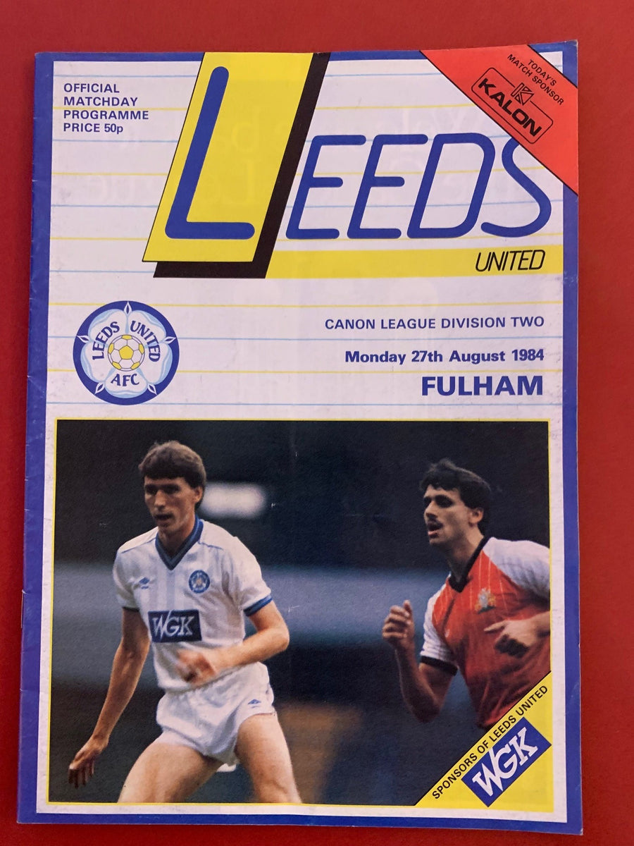 1984-27.8 - LEEDS UNITED VS FULHAM