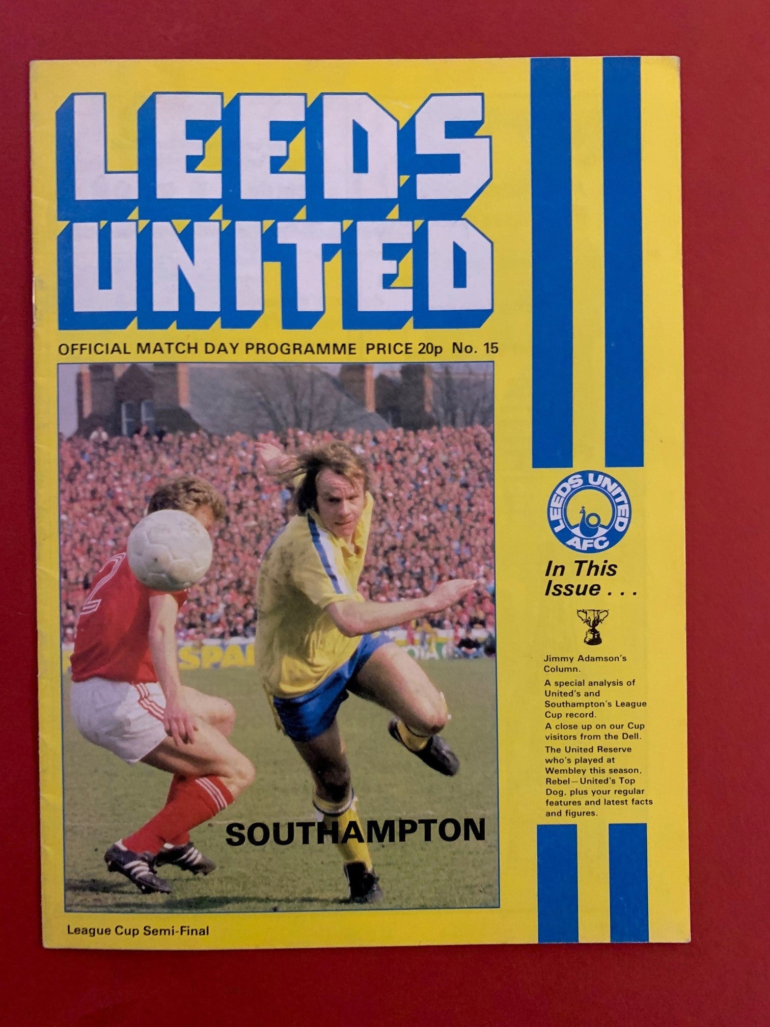 1979-24.1- LEEDS UNITED VS SOUTHAMPTON - LEAGUE CUP SEMI FINAL