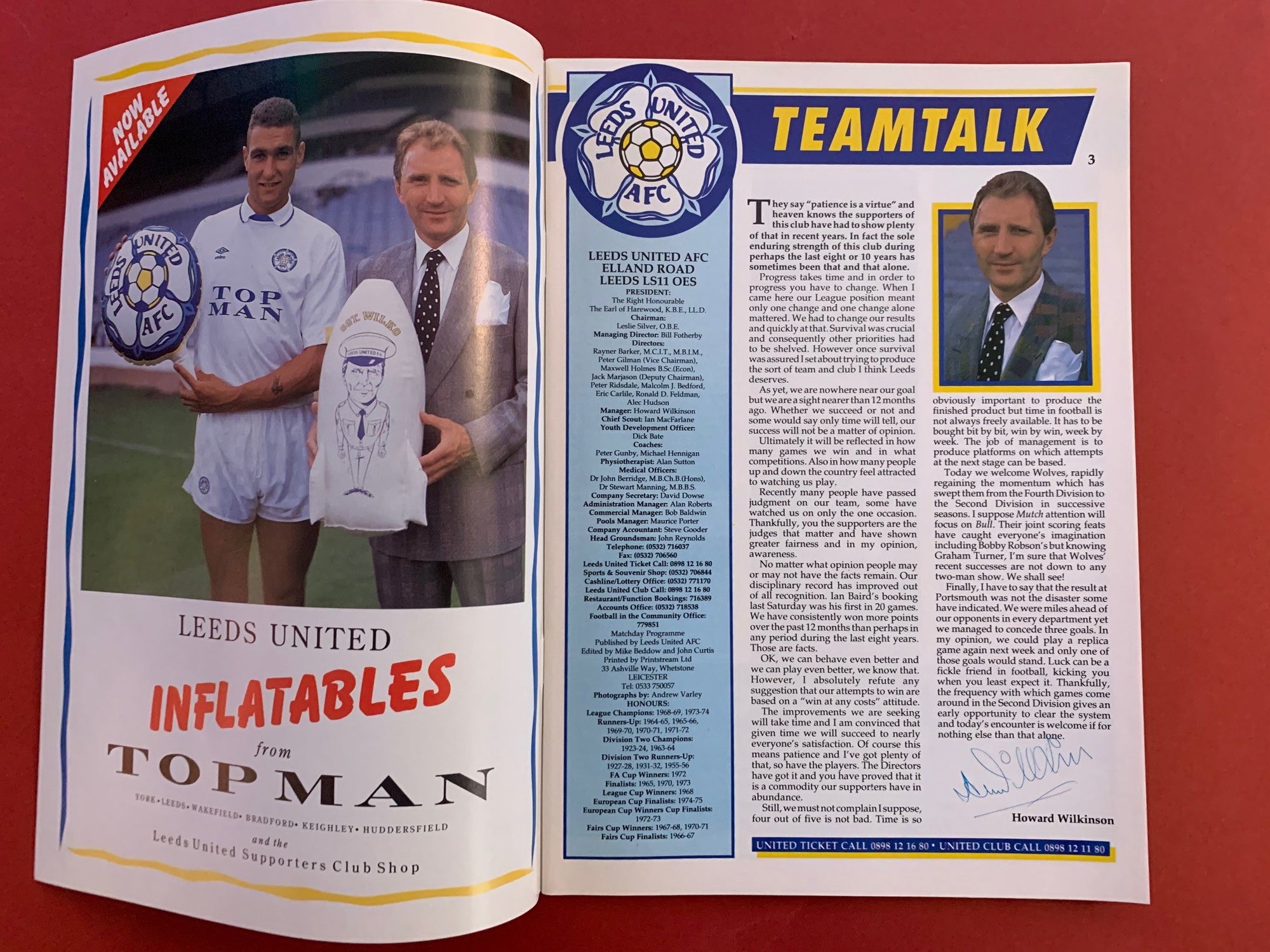 1989 -21.10 - LEEDS UNITED VS - WOLVERHAMPTON WANDERERS