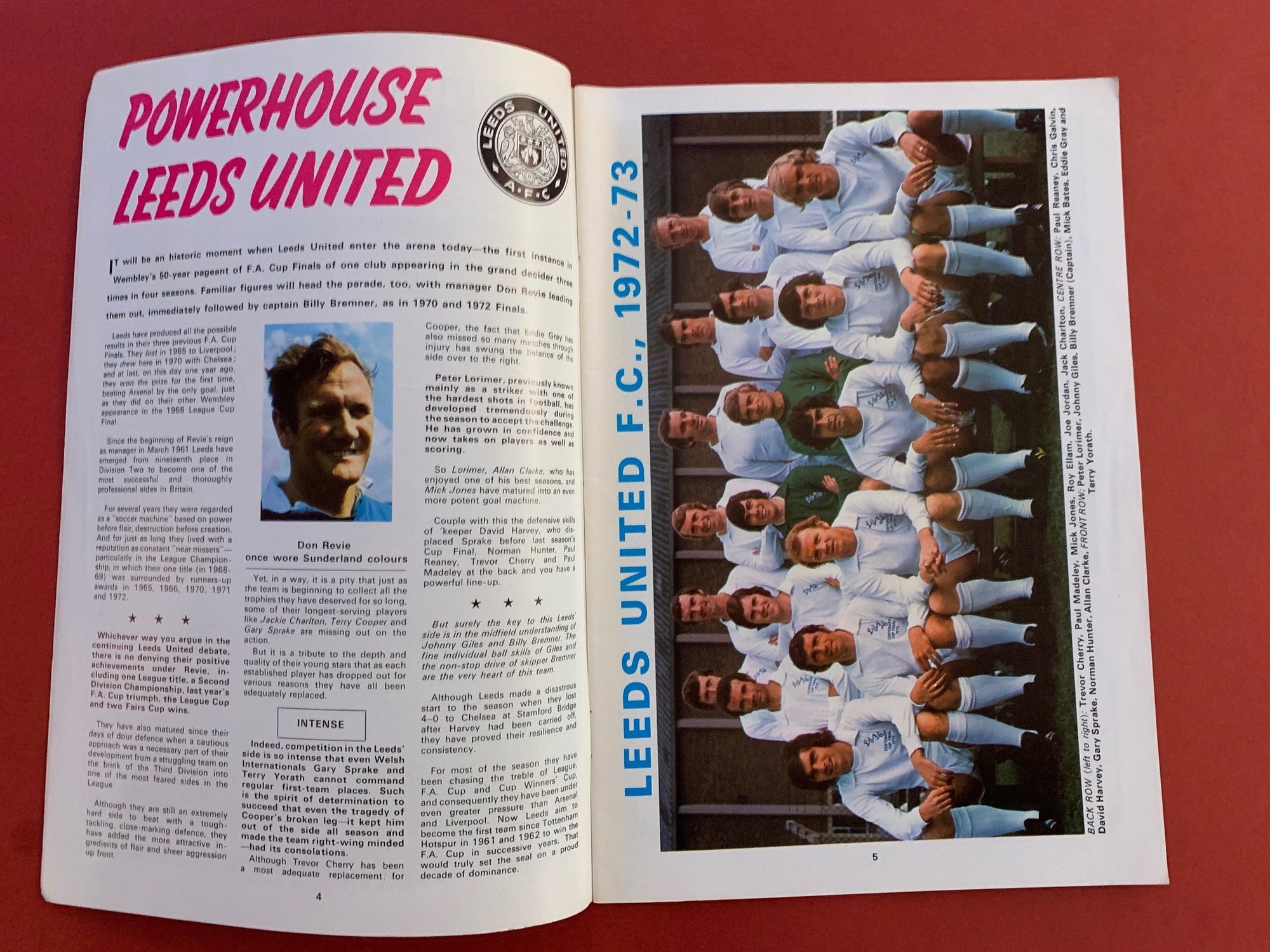 1973-5.5- LEEDS UNITED VS SOUTHAMPTON - FA-CUP FINALE PROGRAM