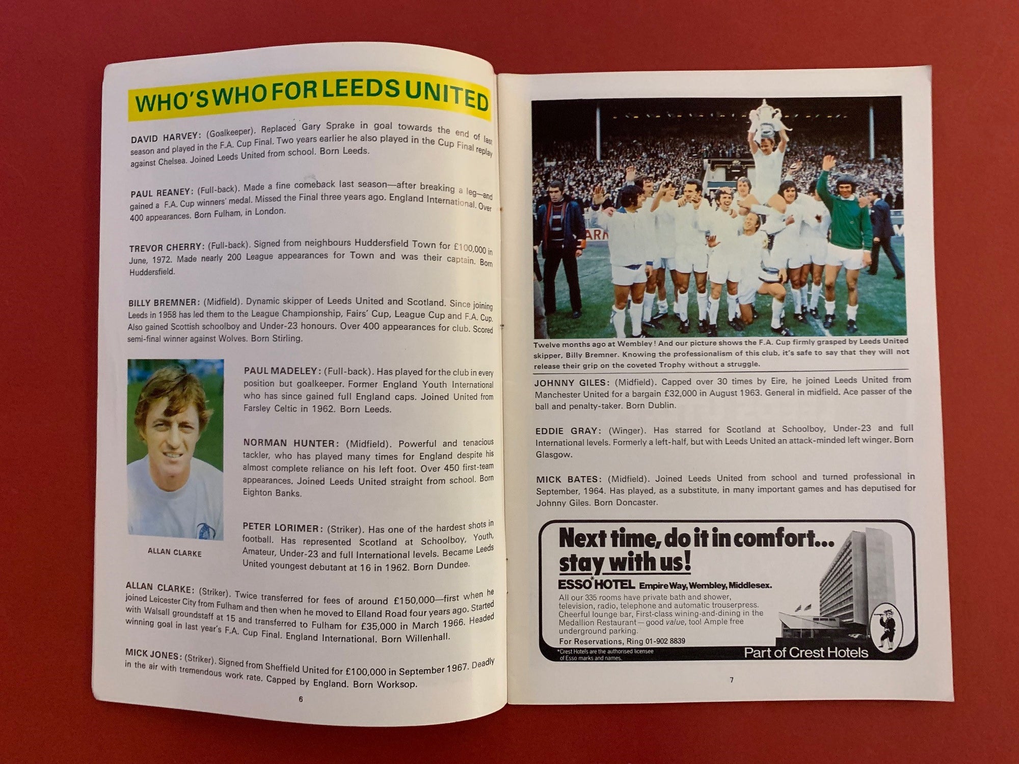 1973-5.5- LEEDS UNITED VS SOUTHAMPTON - FA-CUP FINALE PROGRAM