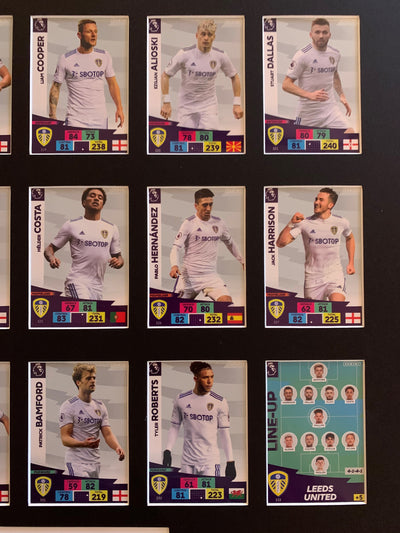 LEEDS UNITED - FOTBALLKORT MONTASJE 18 KORT PREMIER LEAGUE 2020/21