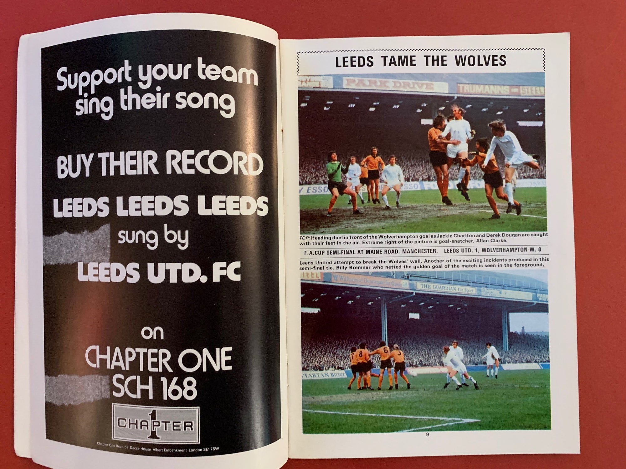 1973-5.5- LEEDS UNITED VS SOUTHAMPTON - FA-CUP FINALE PROGRAM