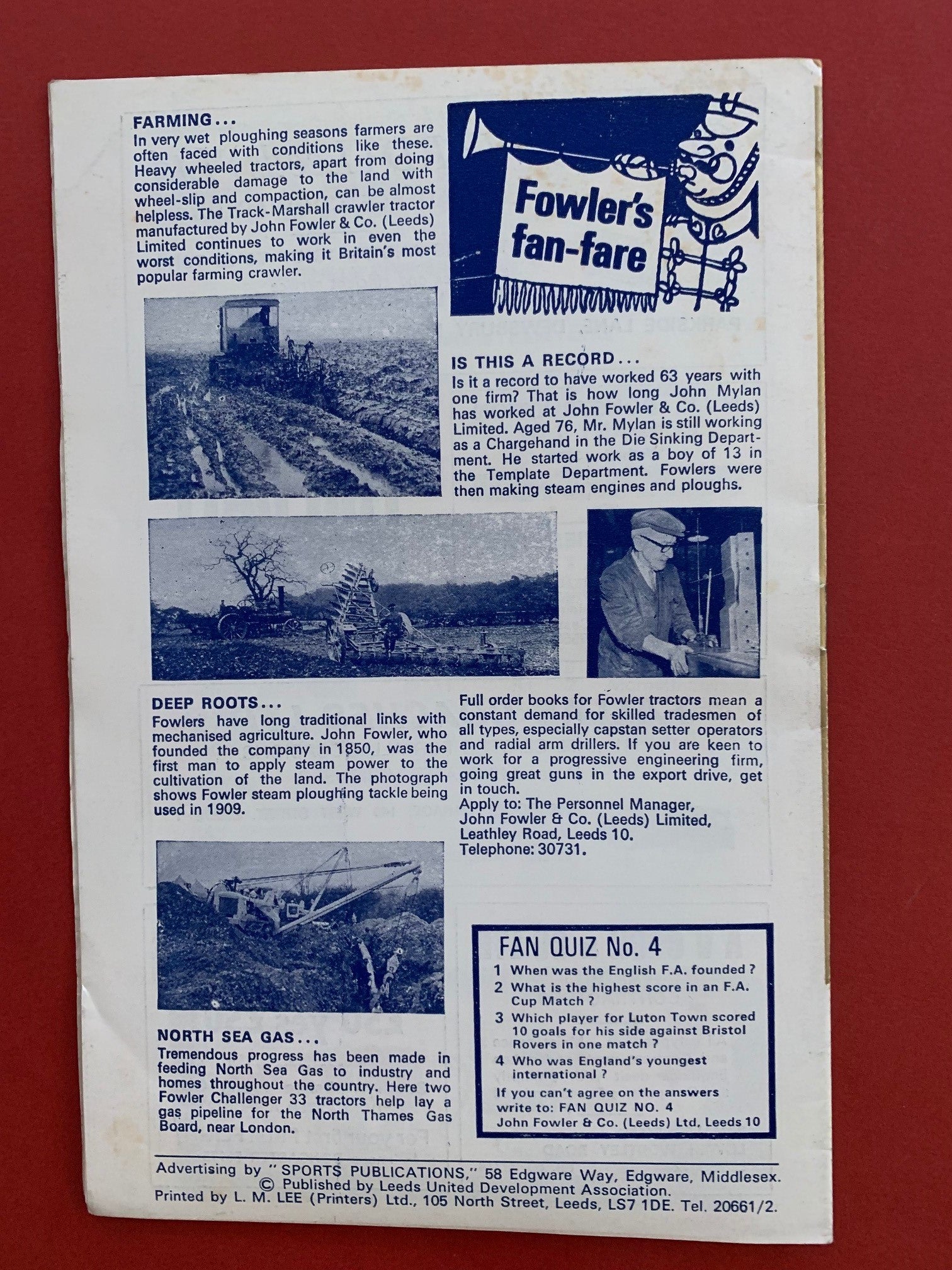 1969-12.2 - LEEDS UNITED VS IPSWICH TOWN