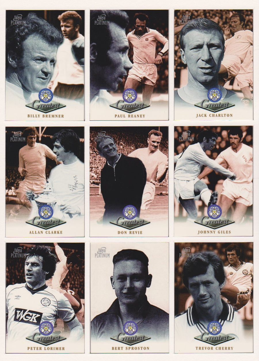 LEEDS UNITED - FUTERA GREATEST PLATINUM 1999 - KOMPLETT SETT