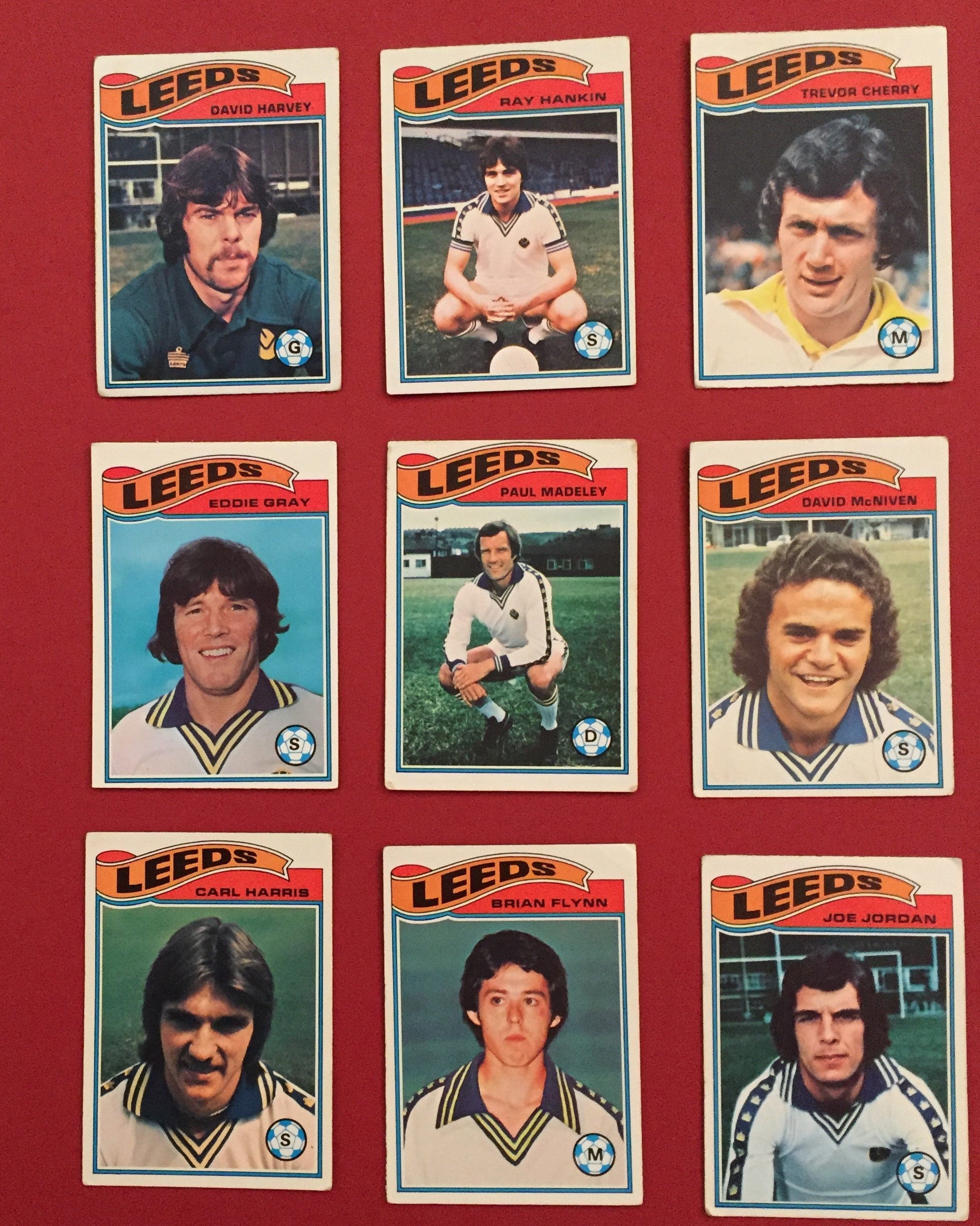 000. LEEDS UNITED - KOMPLETT SETT MED FOTBALLKORT FRA TOPPS 1978/79