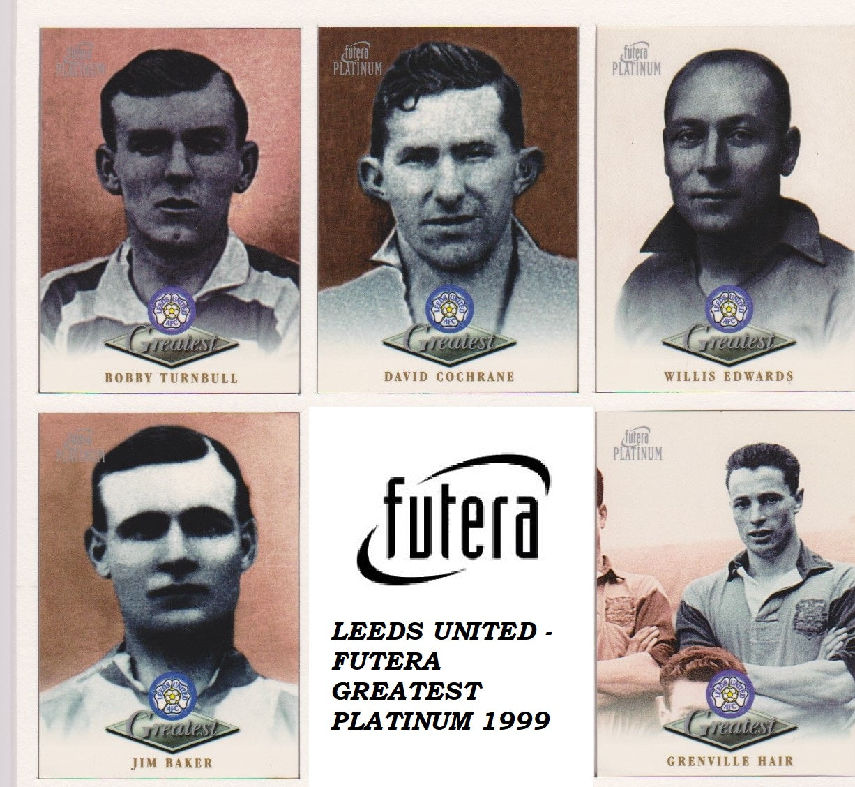 LEEDS UNITED - FUTERA GREATEST PLATINUM 1999 - KOMPLETT SETT