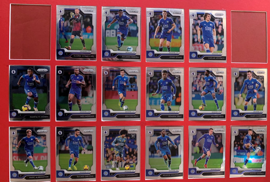 000. LEICESTER CITY KOMPLETT SETT MED PANINI PRIZM PREMIER LEAGUE 2019/20