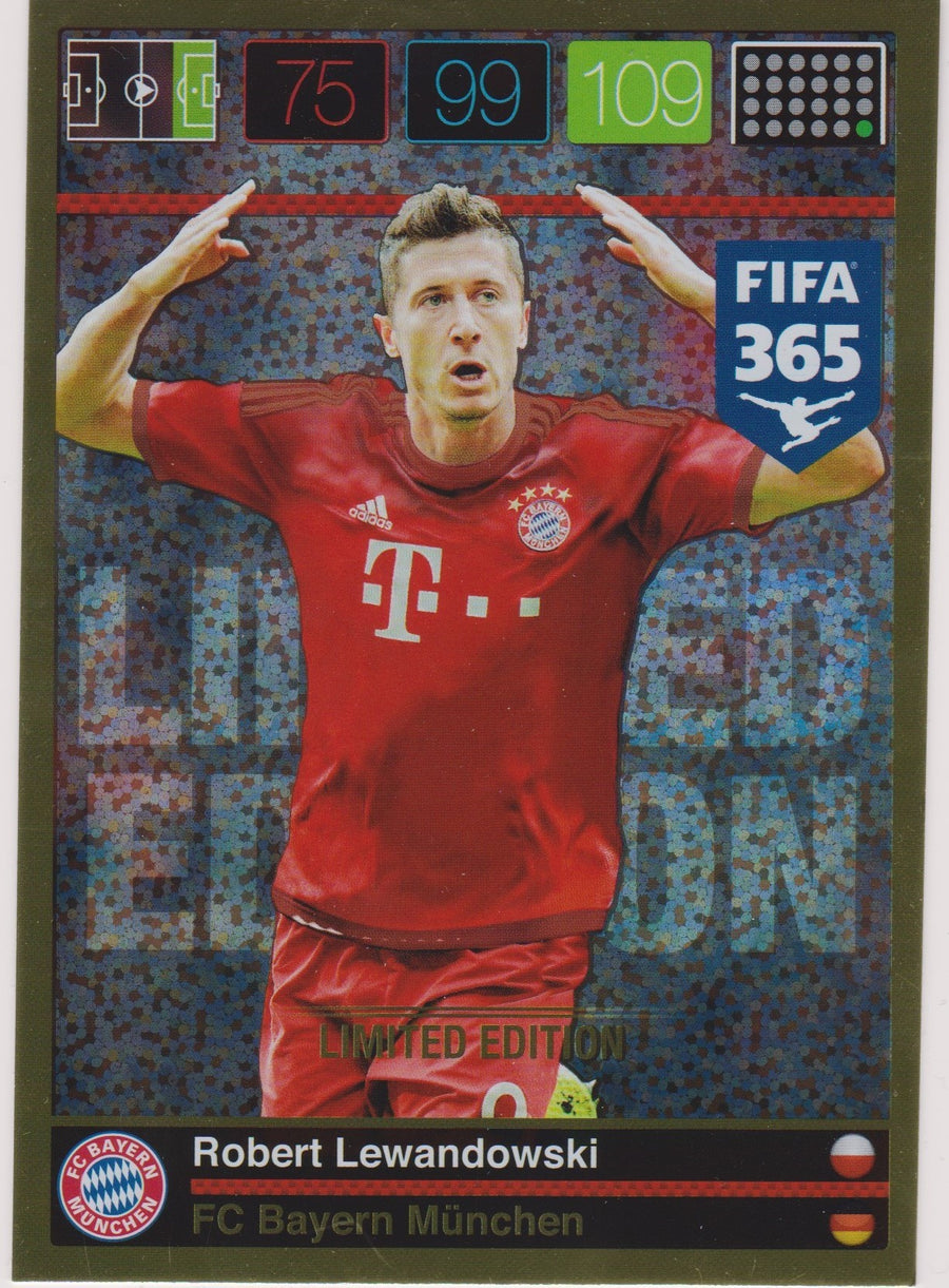 LE-2016. ROBERT LEWANDOWSKI - BAYERN MUNCHEN - LIMITED EDITION - STORFORMAT KORT