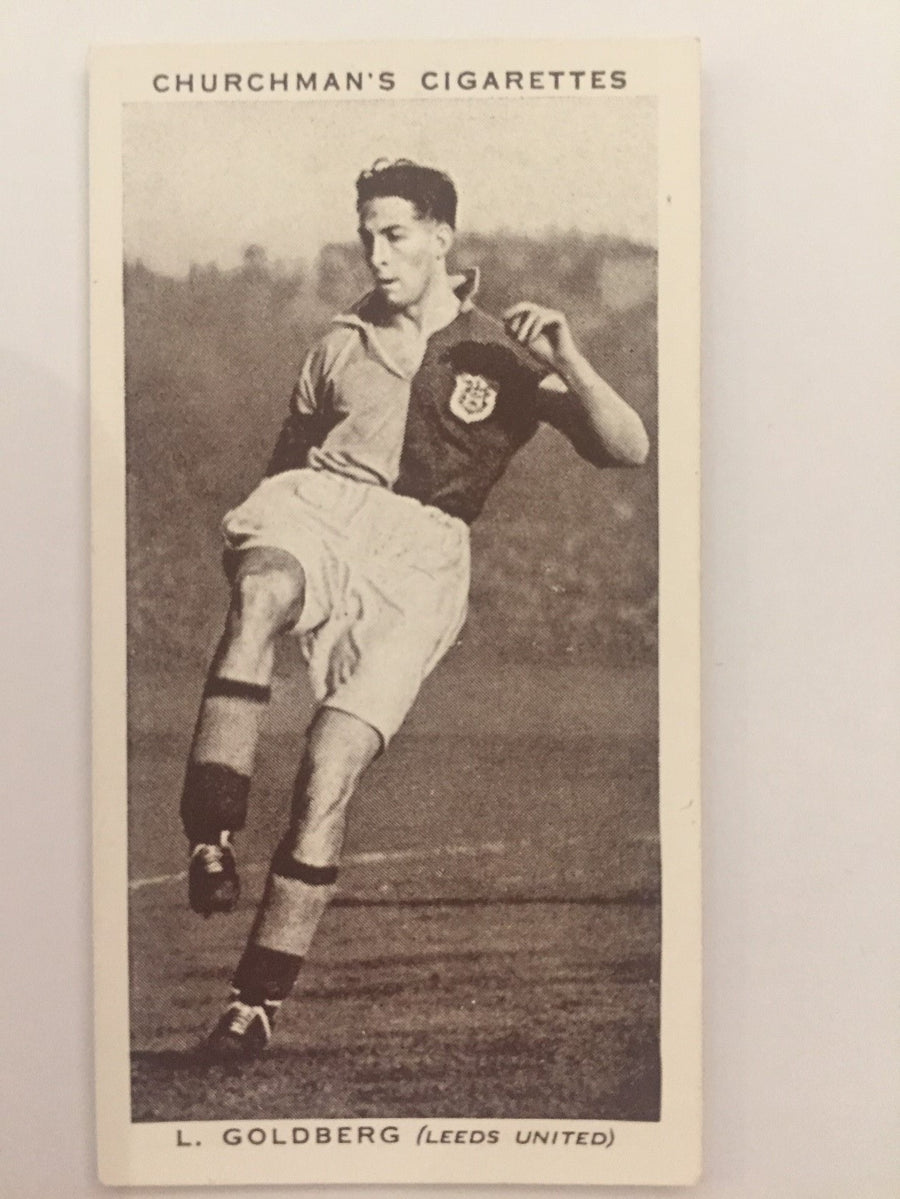 LESLIE GOLDBERG  - LEEDS UNITED - CURCHMAN ASSOCIATION FOOTBALLERS 1939