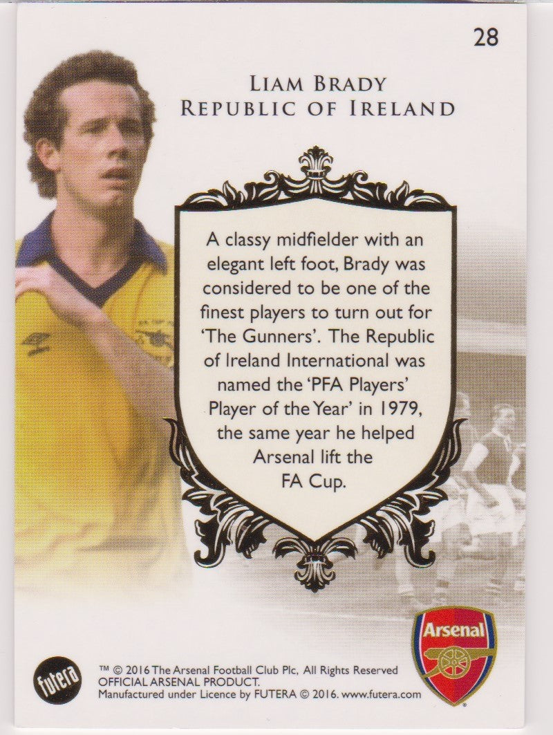 028. LIAM BRADY - THE GREATS - ARSENAL