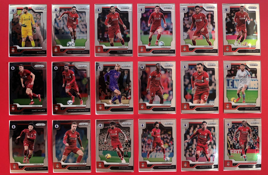 000. LIVERPOOL KOMPLETT SETT MED PANINI PRIZM PREMIER LEAGUE 2019/20