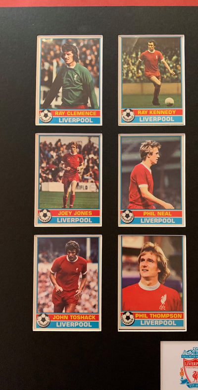 LIVERPOOL FOTBALLKORTMONTASJE FRA 1977/78 - RED BACKS