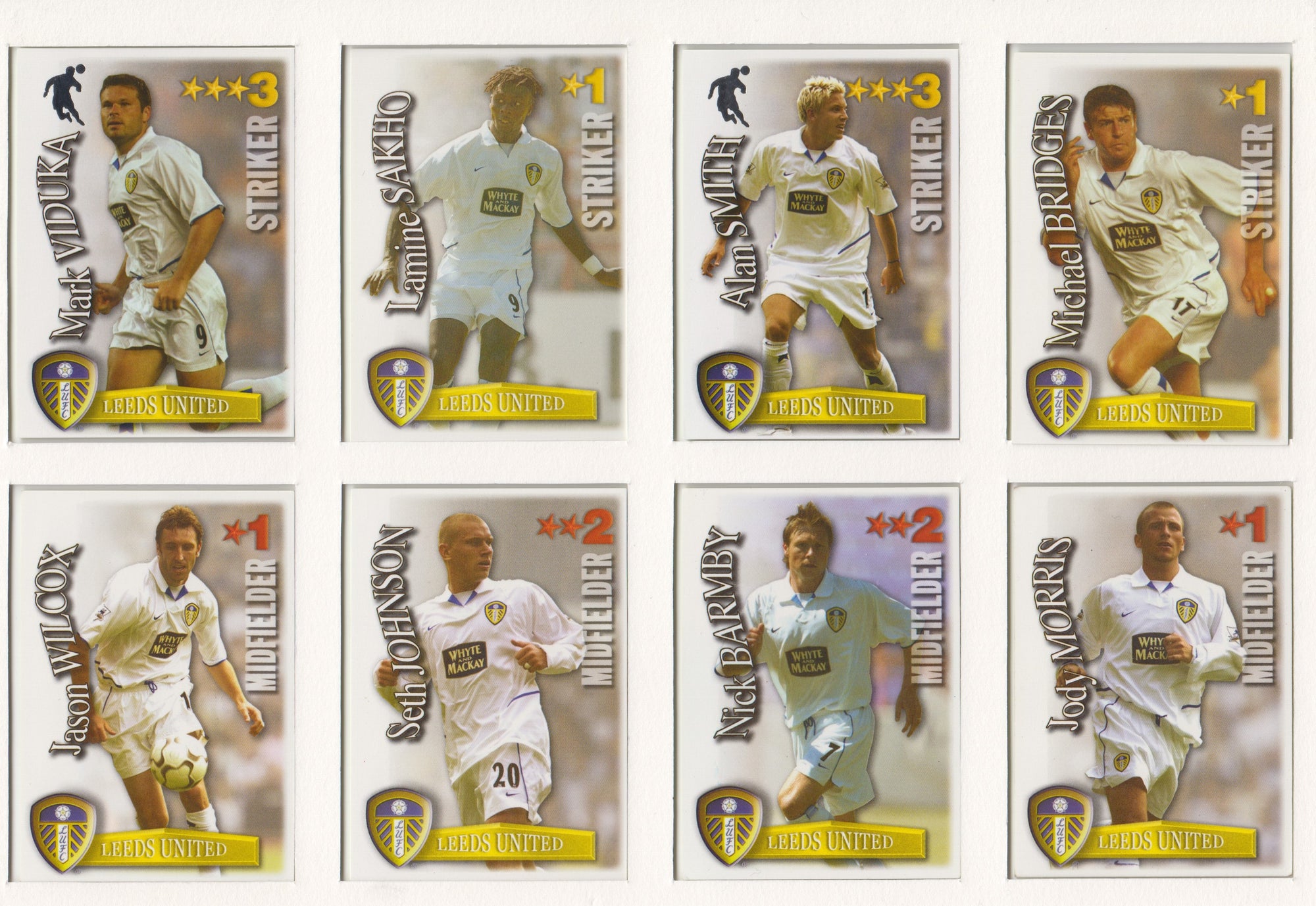 000. LEEDS UNITED - KOMPLETT SETT MED SHOOT OUT PREMIER LEAGUE 2003/04