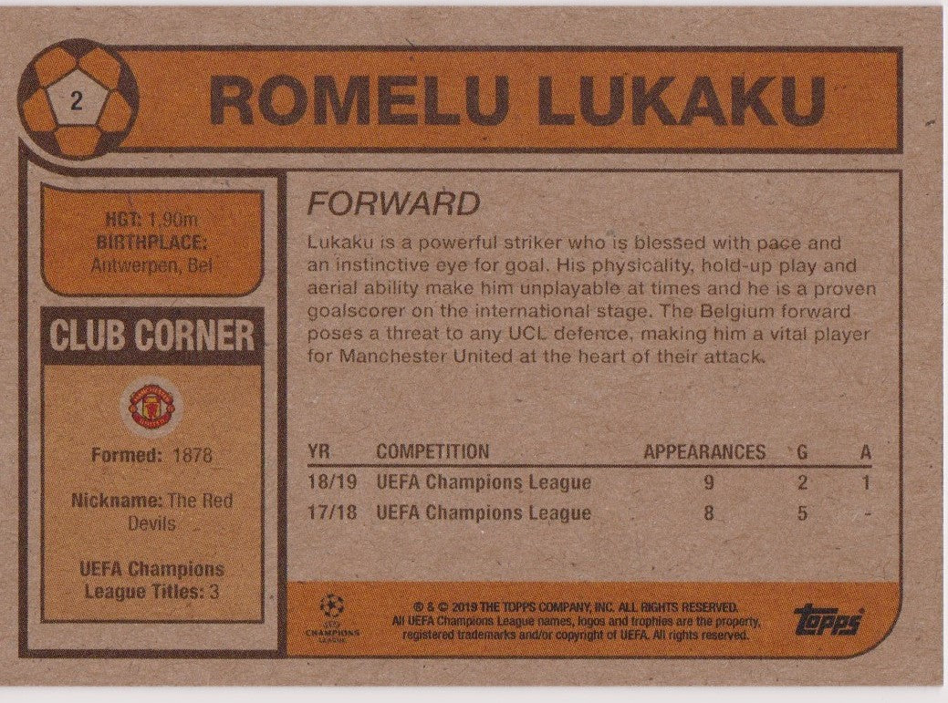 002. ROMELU LUKAKU - MANCHESTER UNITED - PR.1298
