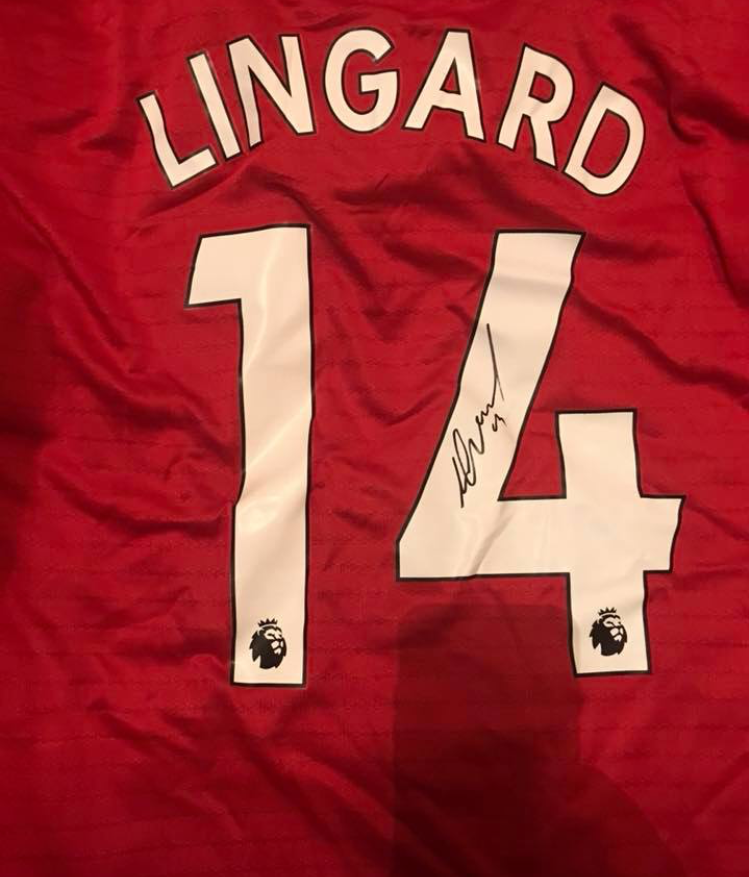 JESSE LINGARD - SIGNERT DRAKT MED EKTEHETSBEVIS/COA