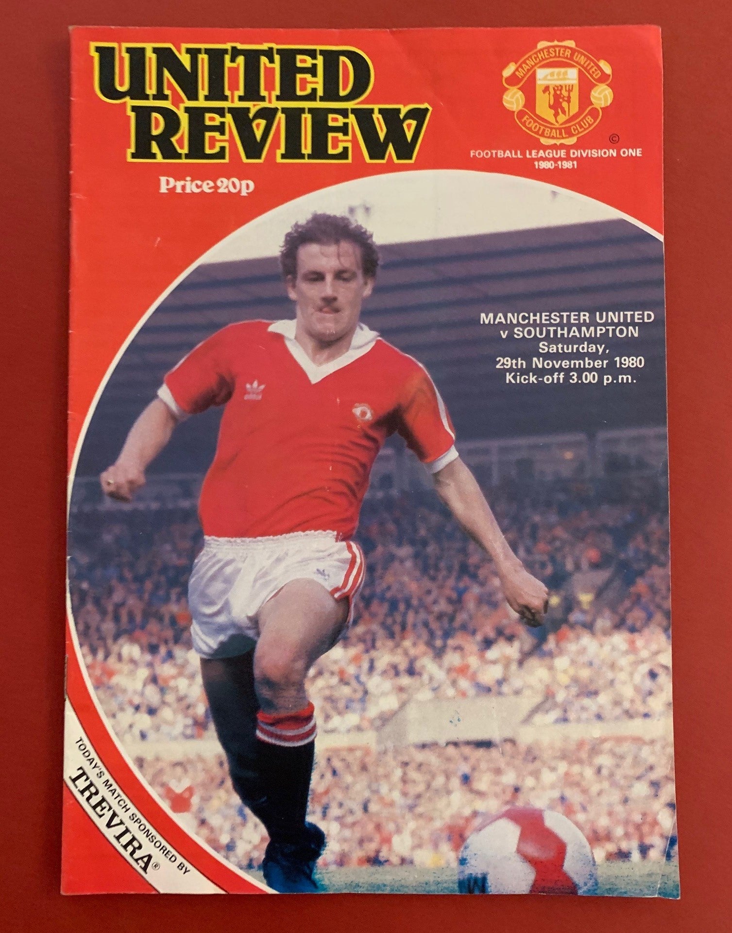 1980-29.11 - MANCHESTER UNITED VS SOUTHAMPTON