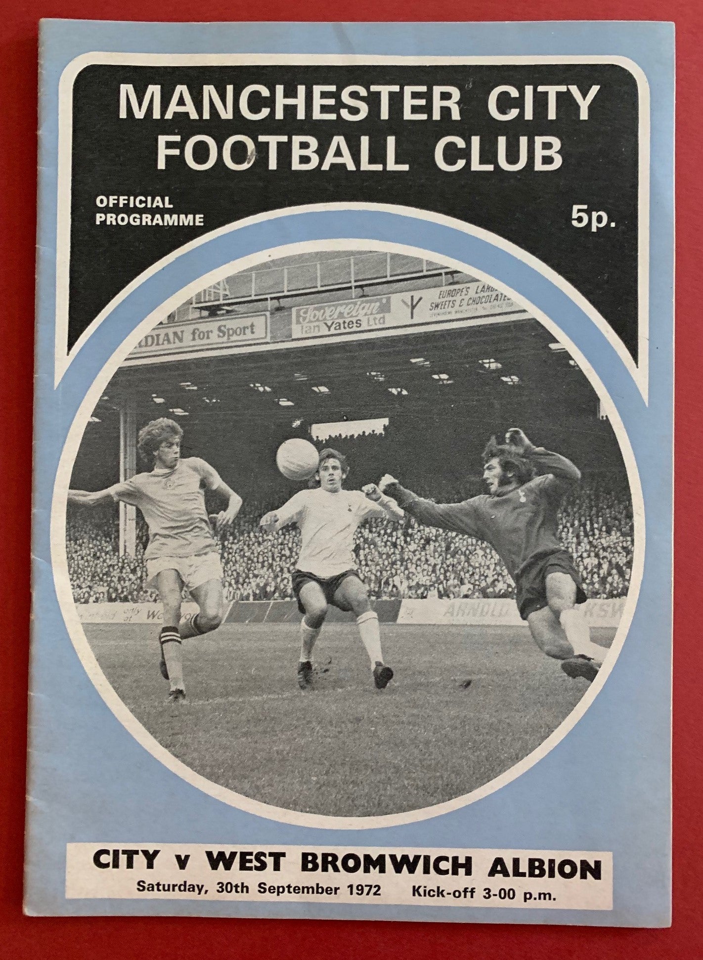 1972-30.09  - MANCHESTER CITY VS WEST BROMWICH ALBION