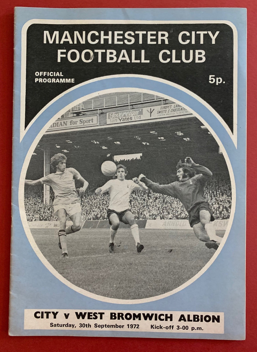 1972-30.09  - MANCHESTER CITY VS WEST BROMWICH ALBION