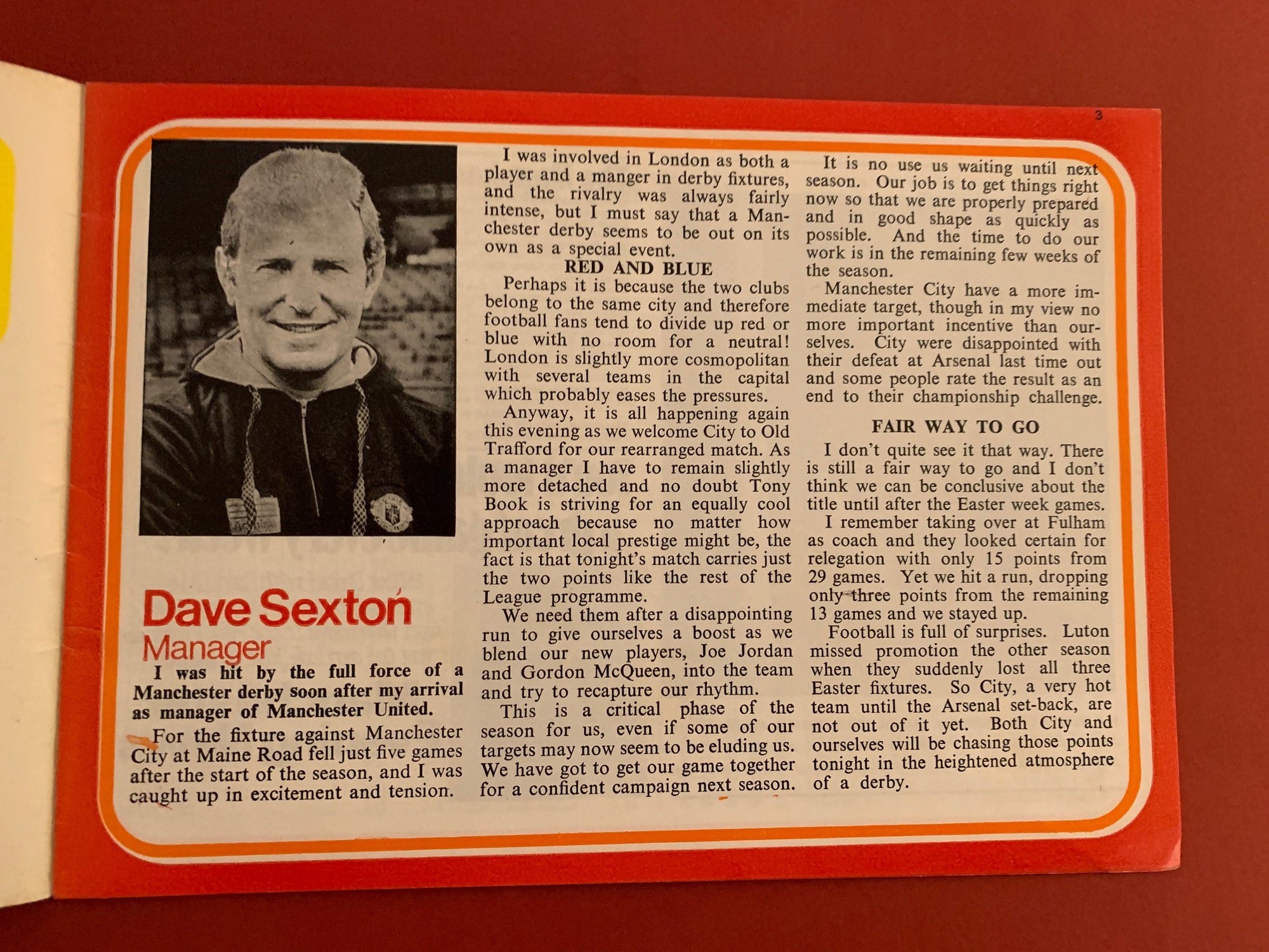 1978-15.3 - MANCHESTER UNITED VS MANCHESTER CITY