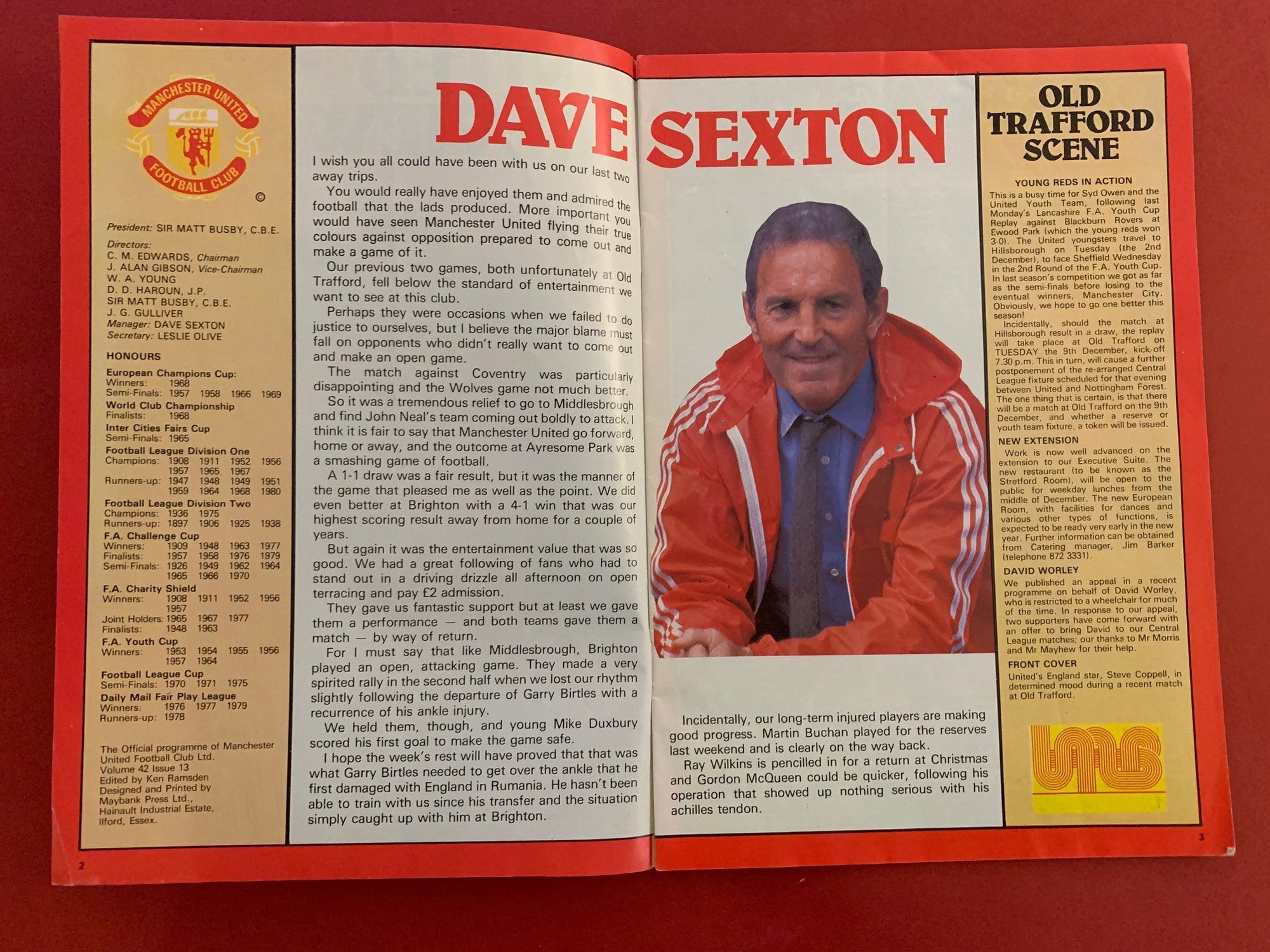 1980-29.11 - MANCHESTER UNITED VS SOUTHAMPTON