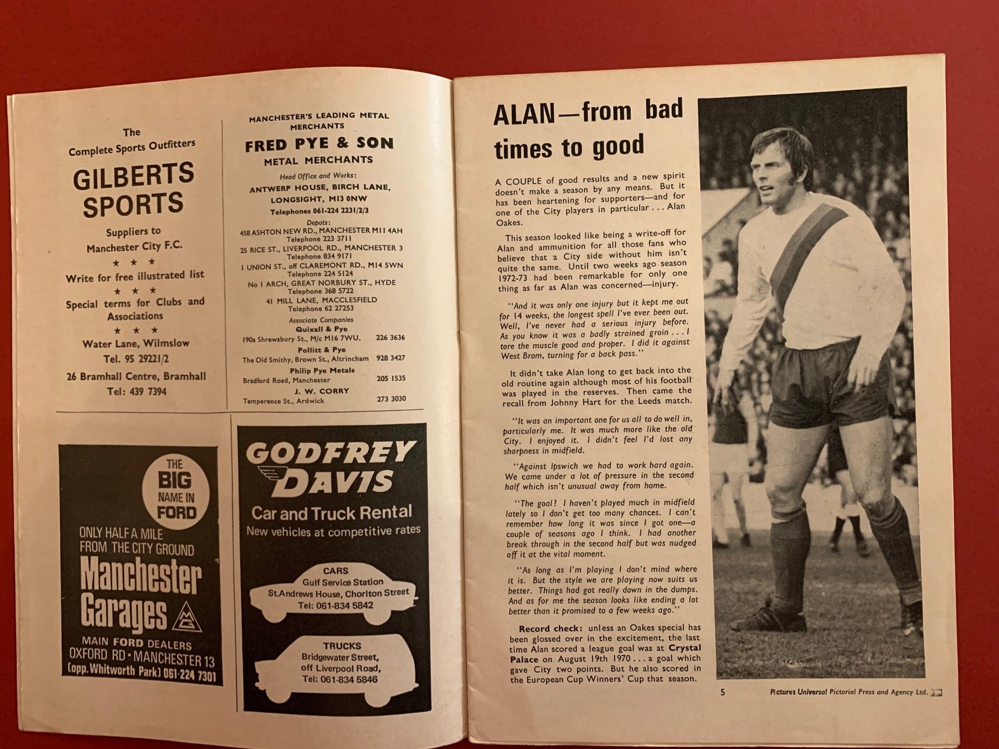 1973-14.04  - MANCHESTER CITY VS SHEFFIELD UNITED