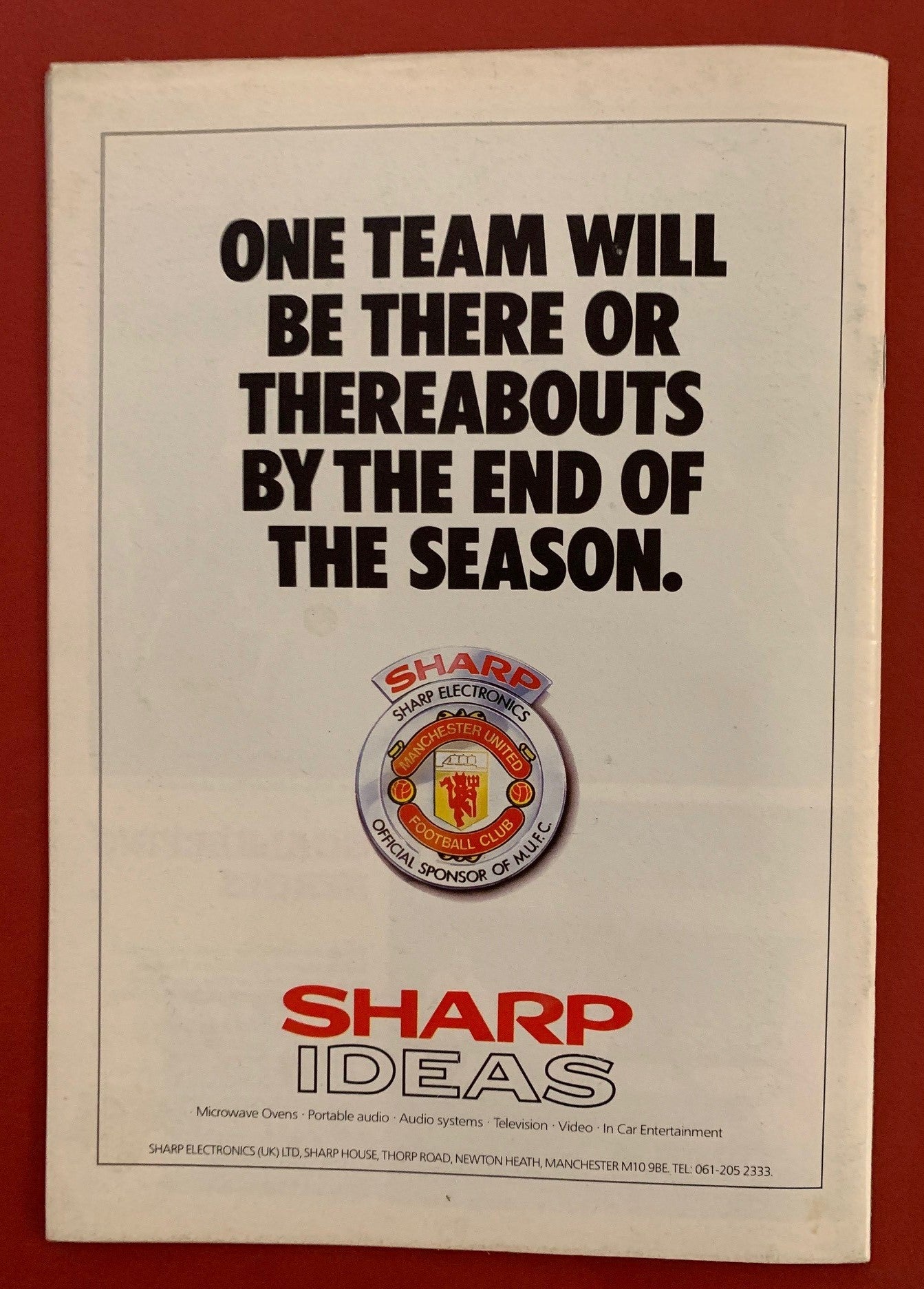 1988-16.1- MANCHESTER UNITED VS SOUTHAMPTON