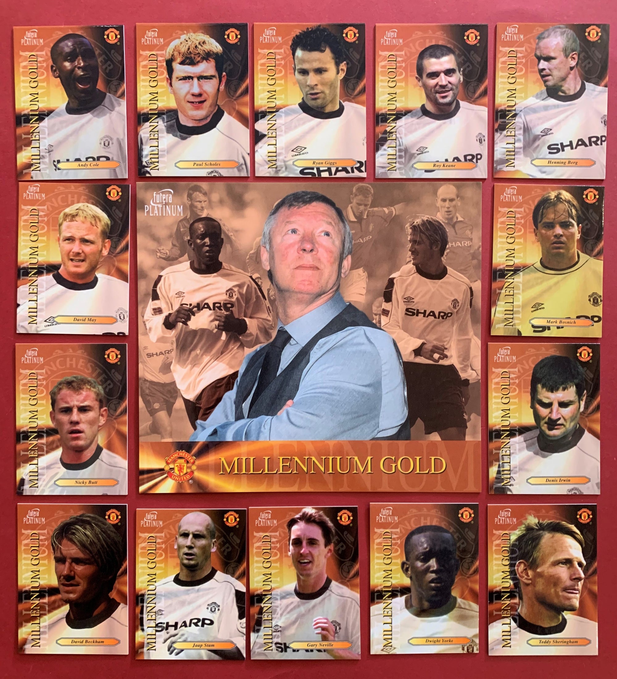 000. MANCHESTER UNITED - FUTERA PLATINUM 2000 - MILLENNIUM GOLD