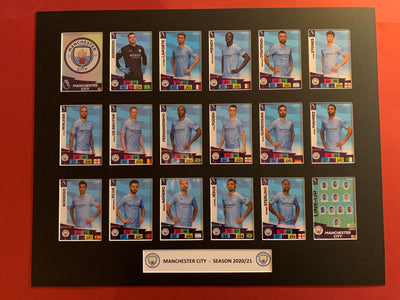 MANCHESTER CITY FOTBALLKORTMONTASJE FRA PREMIER LEAGUE SESONGEN 2020/21