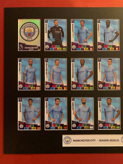 MANCHESTER CITY FOTBALLKORTMONTASJE FRA PREMIER LEAGUE SESONGEN 2020/21