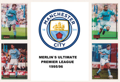000. MANCHESTER CITY - KOMPLETT SETT MERLIN`S ULTIMATE 1995/96