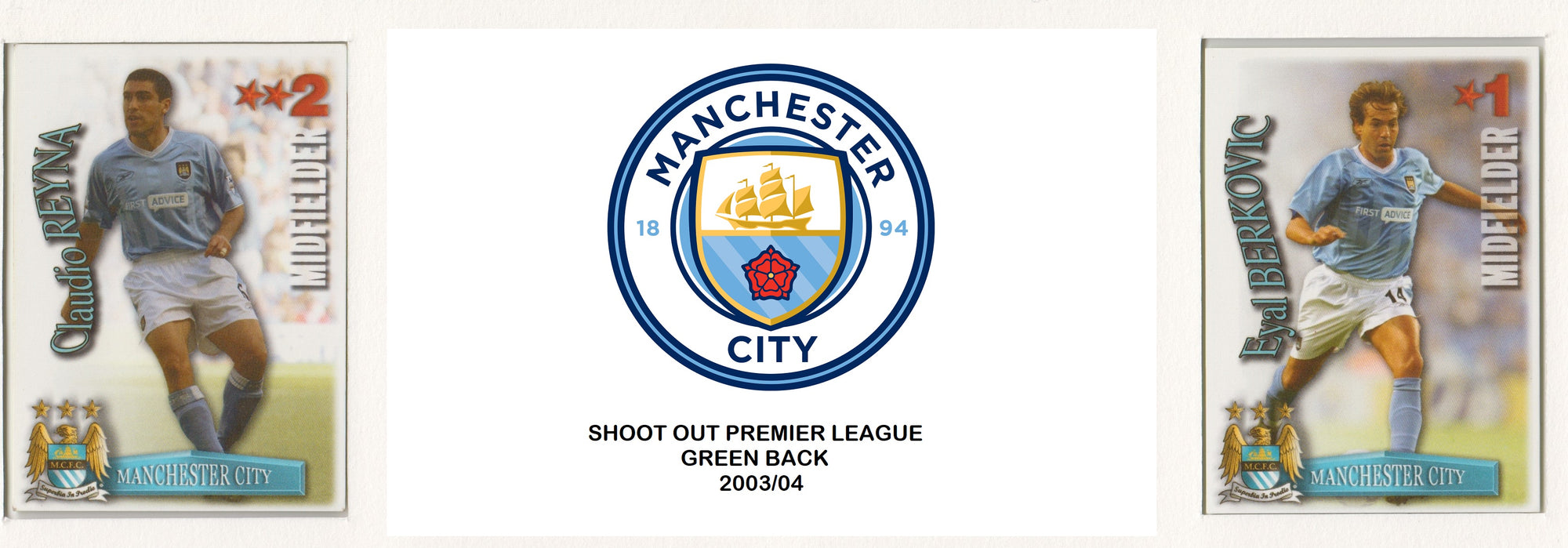 000. MANCHESTER CITY - KOMPLETT SETT MED SHOOT OUT PREMIER LEAGUE 2003/04