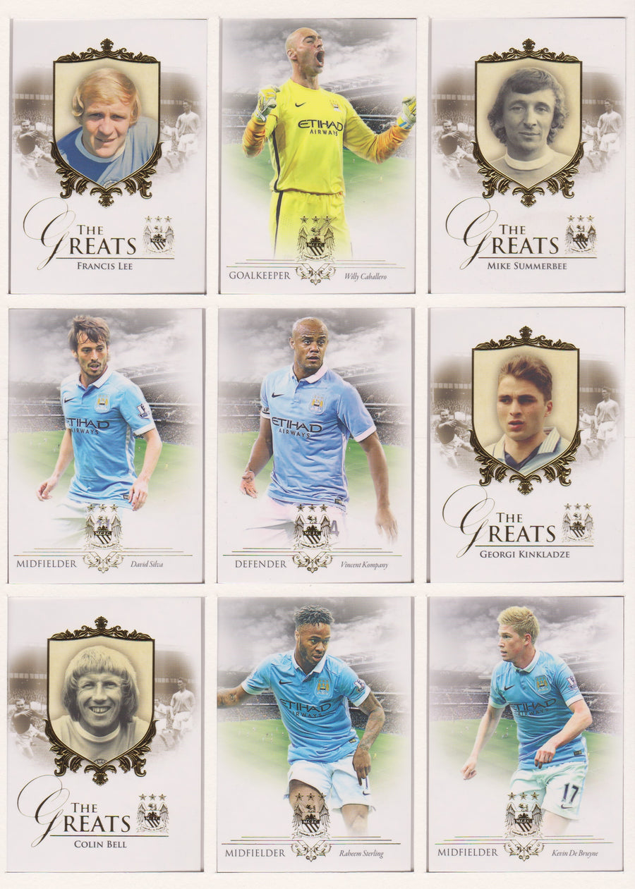 000. MANCHESTER CITY FUTERA 2016 - KOMPLETT SETT MED ALLE 50 BASEKORTENE