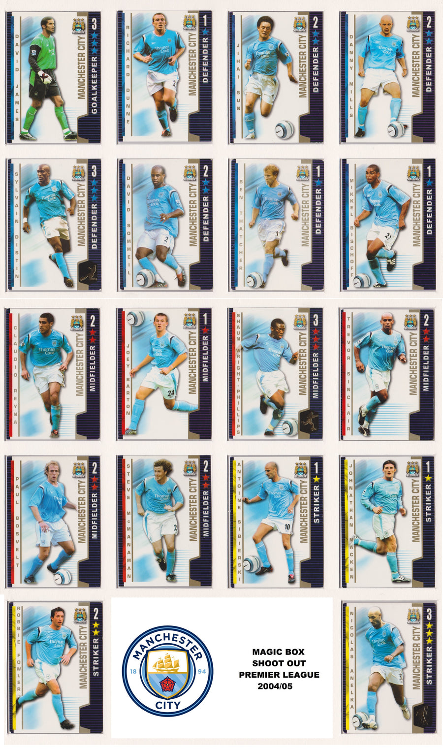 000. MANCHESTER CITY - SHOOT OUT PREMIER LEAGUE 2004/05