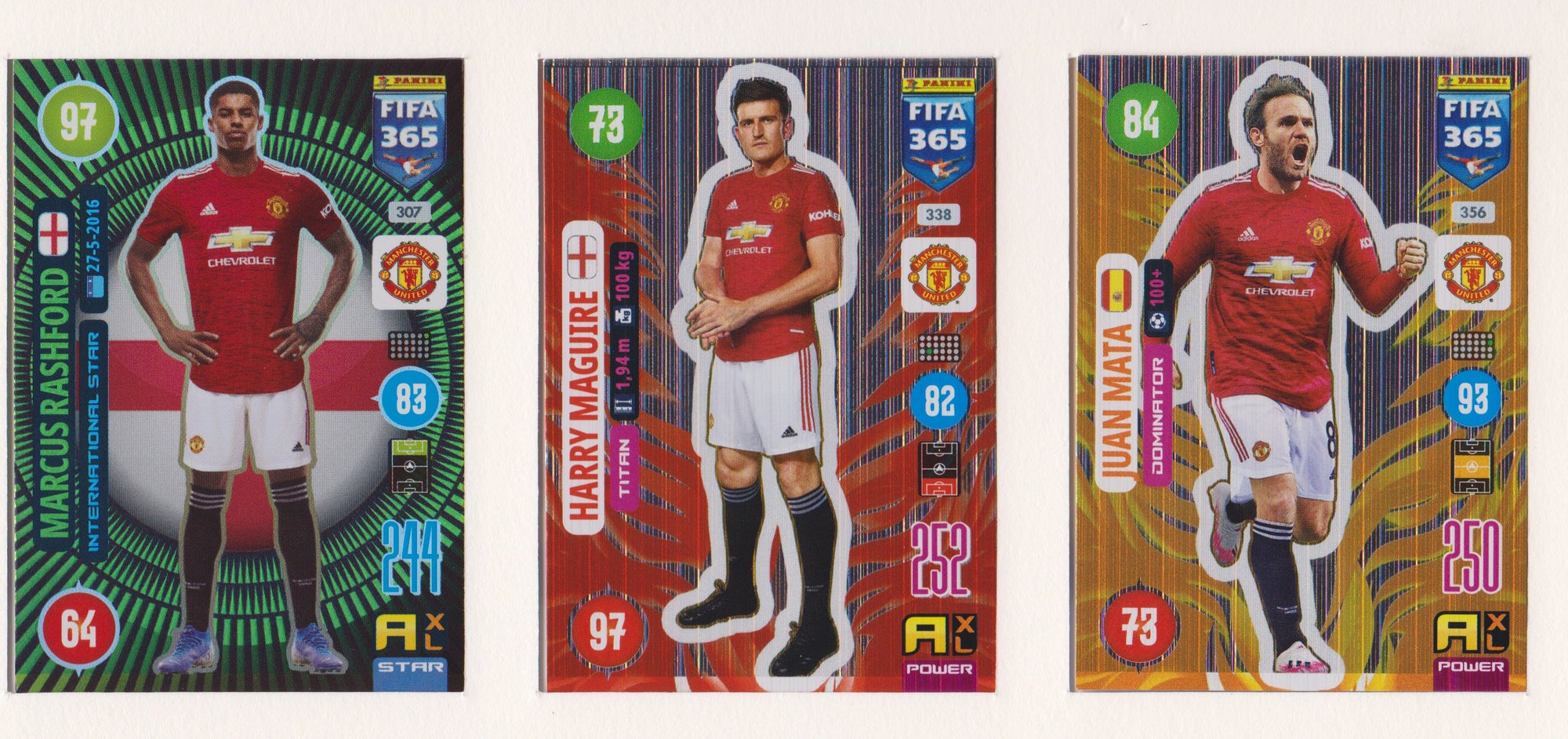 000. MANCHESTER UNITED KOMPLETT SETT MED PANINI FIFA 365 2021