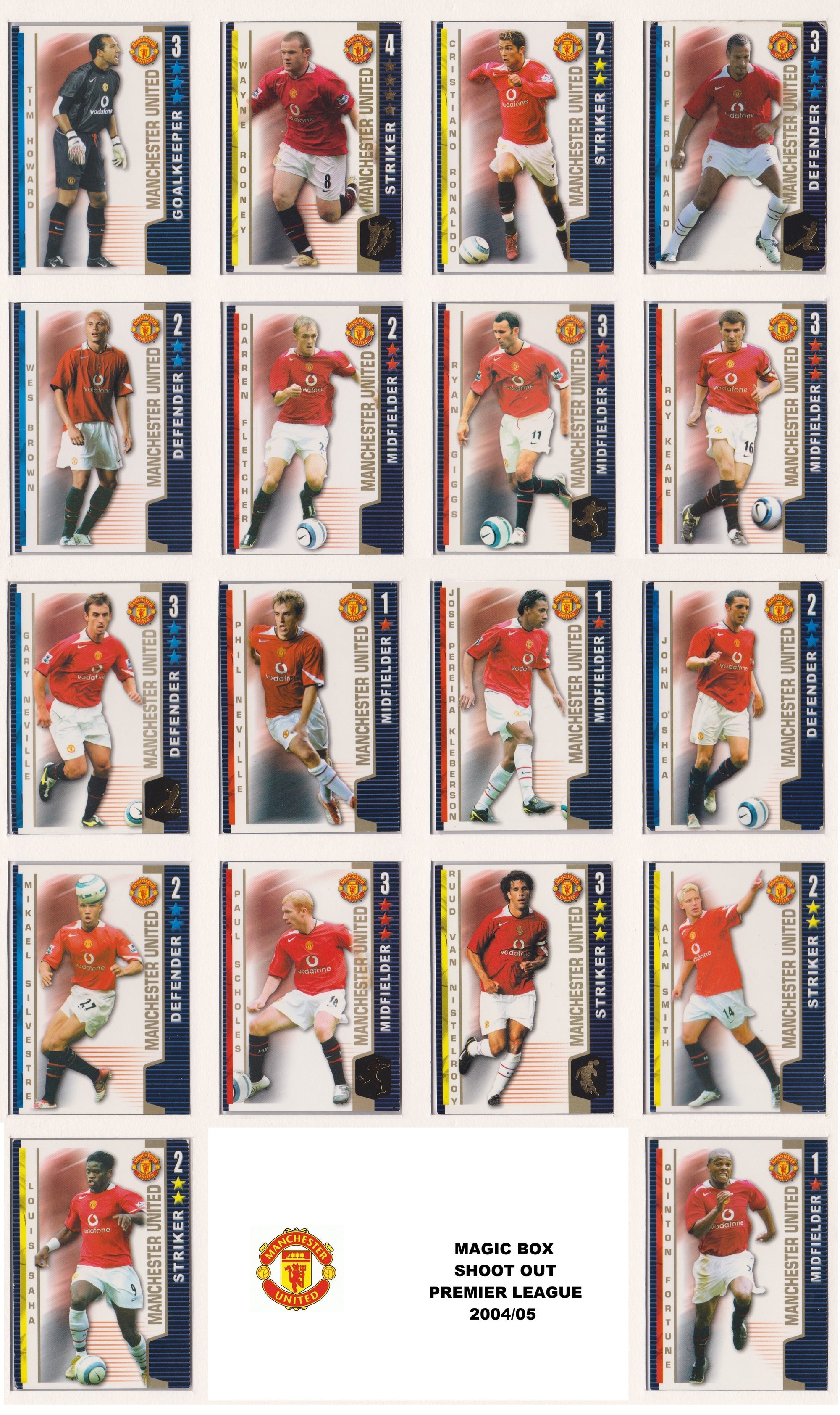 000. MANCHESTER UNITED - SHOOT OUT PREMIER LEAGUE 2004/05