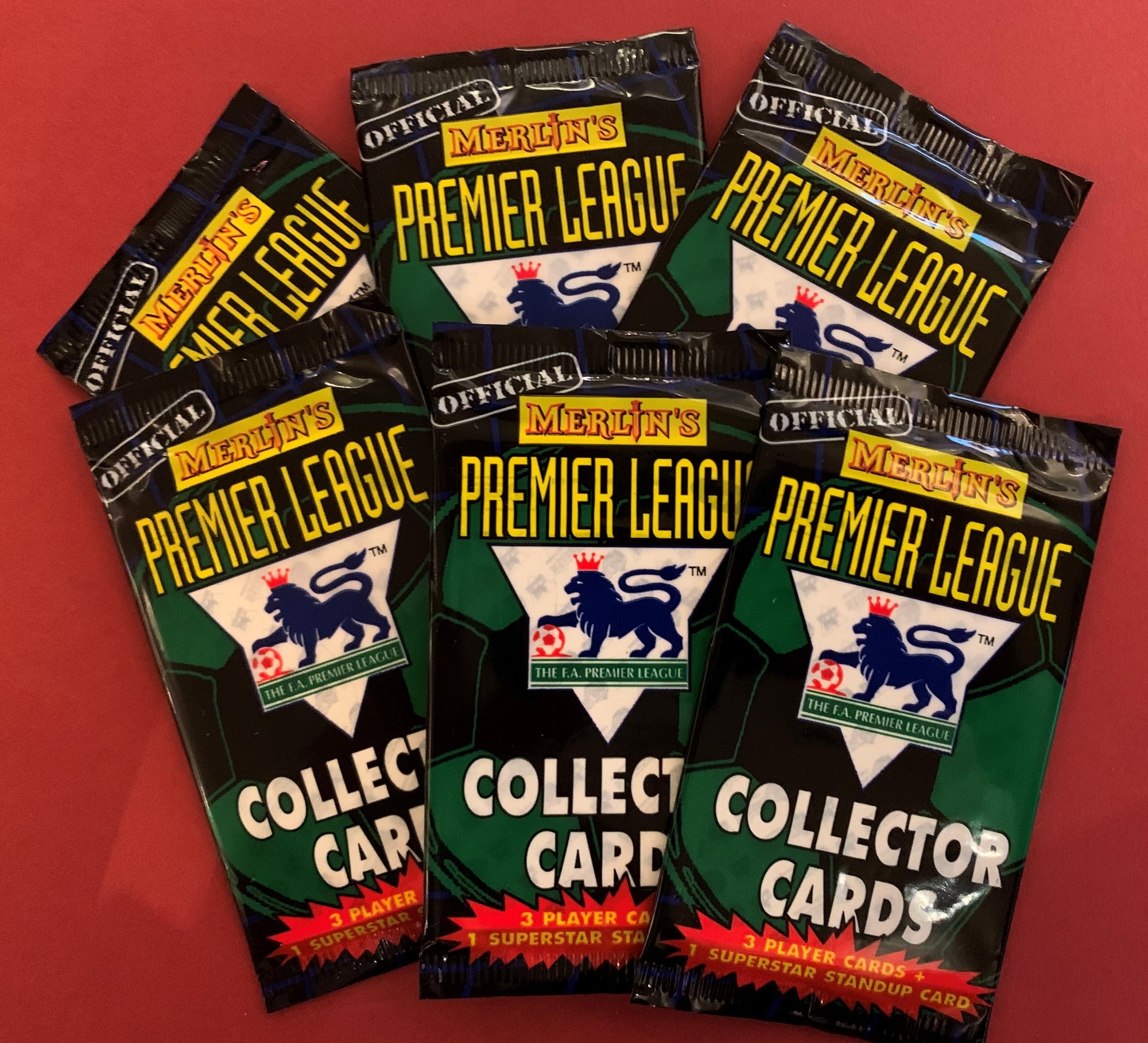 000. MERLIN`S PREMIER LEAGUE COLLECTOR CARDS - UÅPNEDE PAKKER