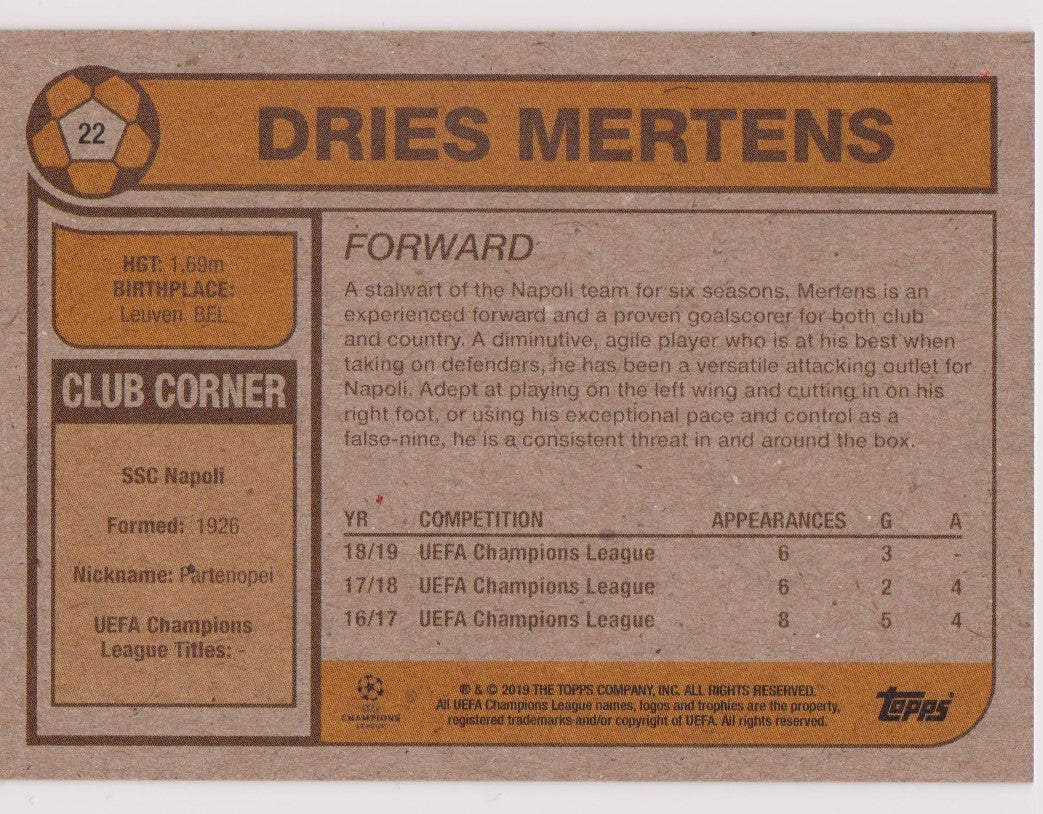 022. DRIES MERTENS - SSC NAPOLI - PR.411