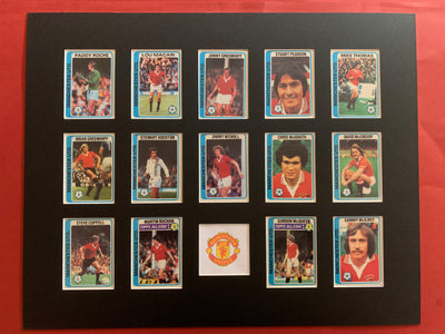 MANCHESTER UNITED FOTBALLKORTMONTASJE FRA 1979/80
