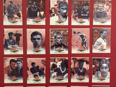 MANCHESTER UNITED - FUTERA PLATINUM "THE GREATEST" - 1999 - KOMPLETT SETT - MISCUT