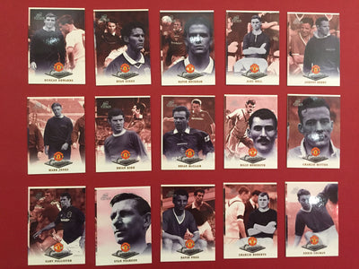 MANCHESTER UNITED - FUTERA PLATINUM "THE GREATEST" - 1999 - KOMPLETT SETT - MISCUT