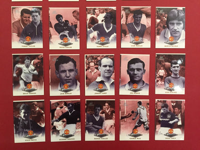 MANCHESTER UNITED - FUTERA PLATINUM "THE GREATEST" - 1999 - KOMPLETT SETT - MISCUT